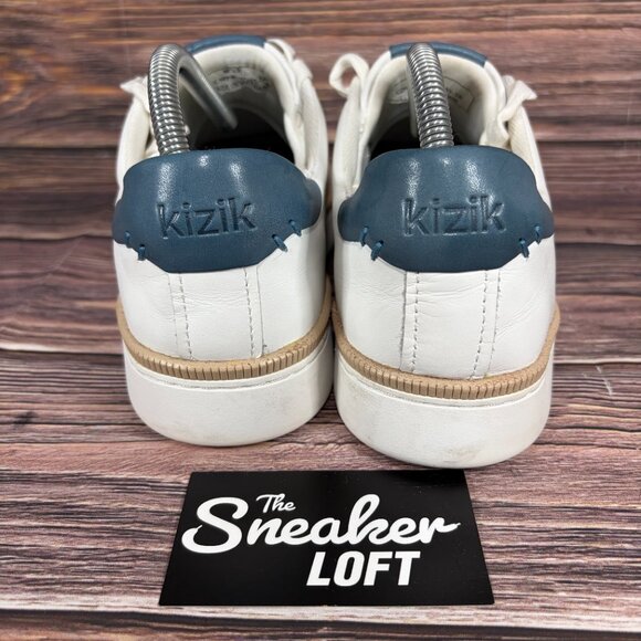 Kizik‎ Men's Sonoma Optic White Leather Casual Lace Up Shoes - Picture 4 of 8